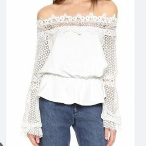 Elegant White Lace Blouse